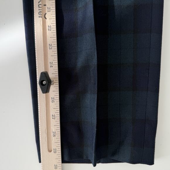 Ralph Lauren Pants Mens 32x30 Green Blue Tartan Plaid 100% Wool Blackwatch Chino - Picture 10 of 11